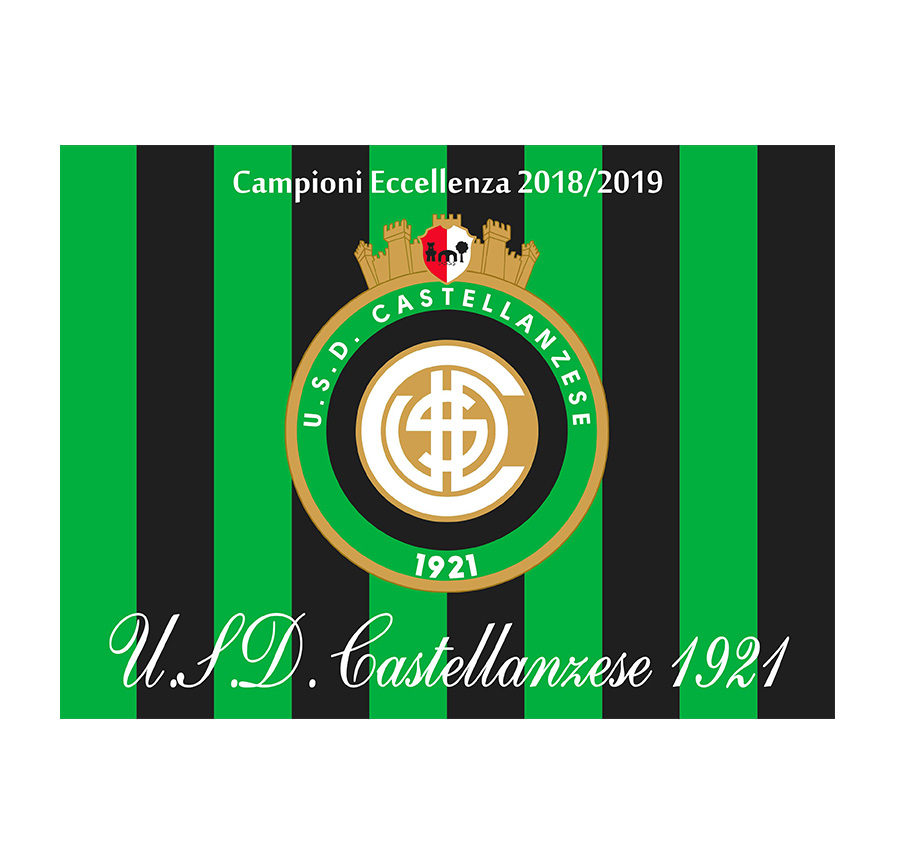 bandiera celebrativa (1,40 x 1 m) vittoria campionato d’Eccellenza 2018-19